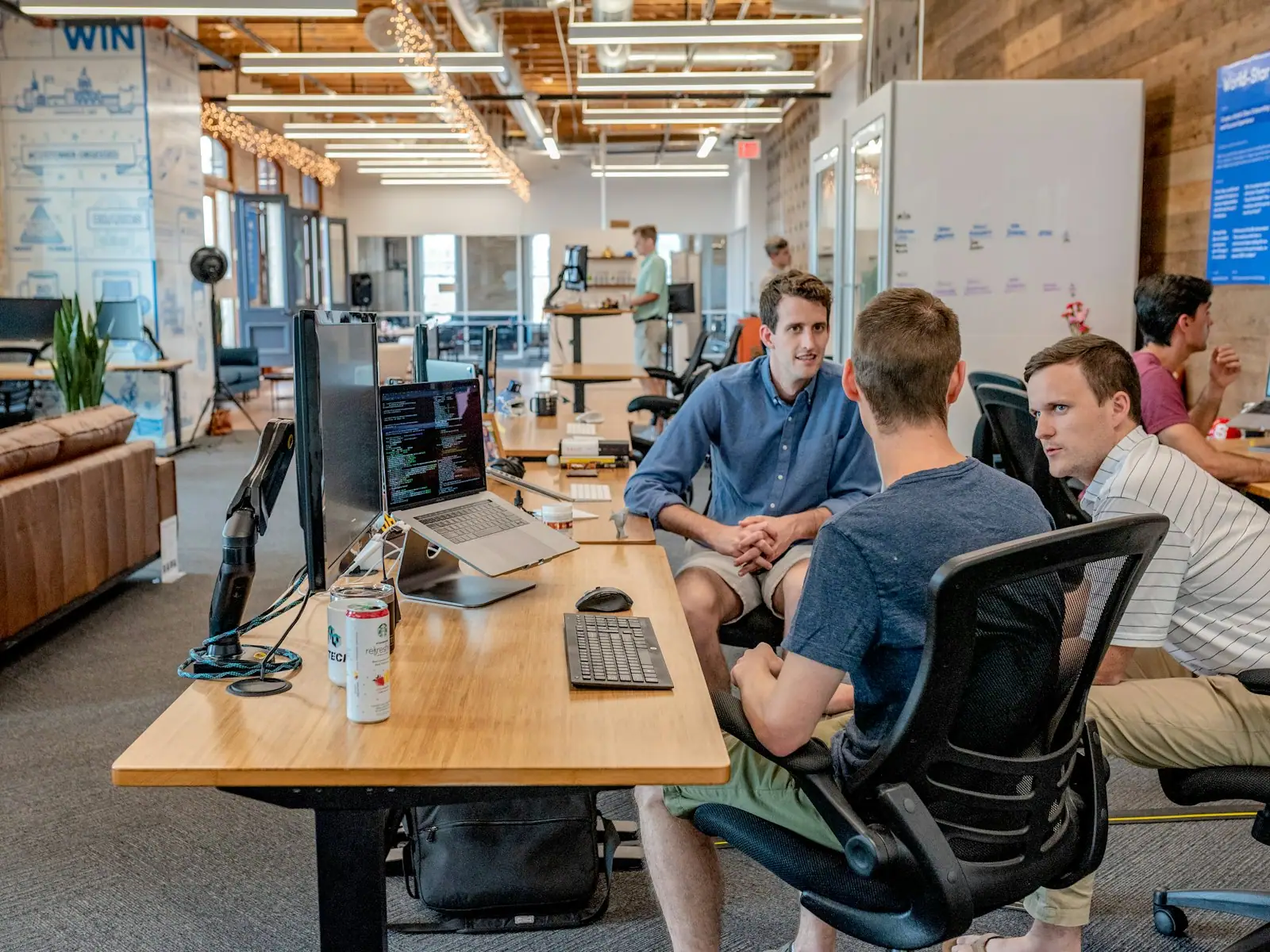 Modern office workspace